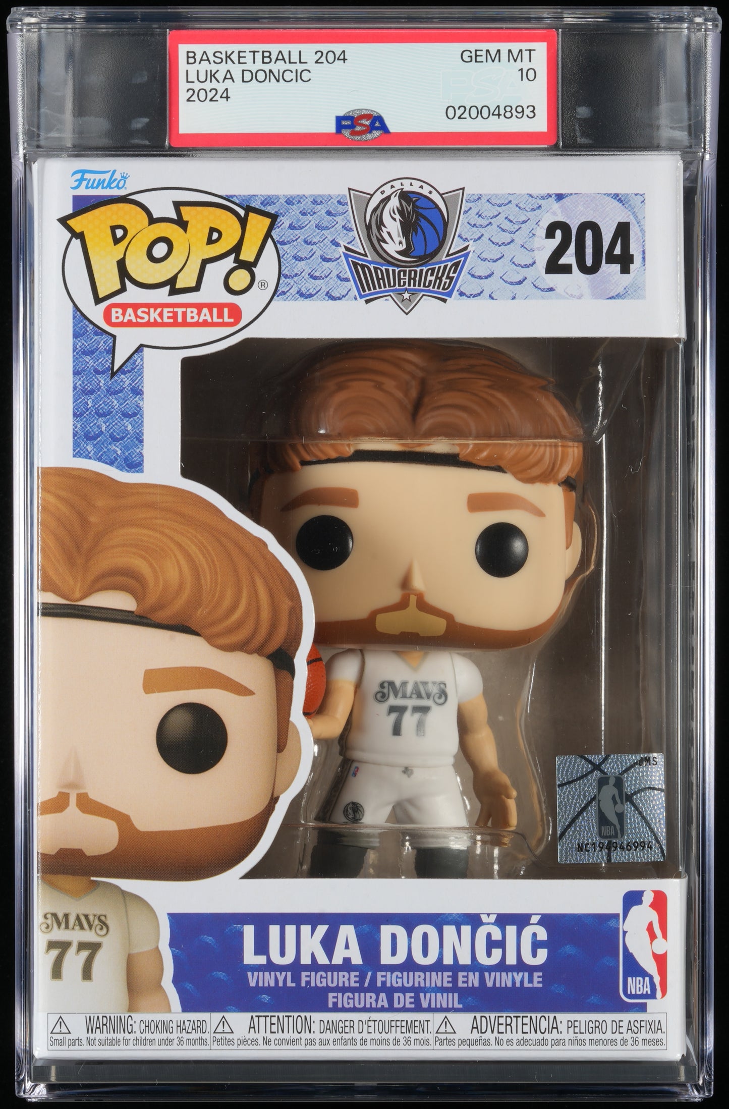 Funko POP! Basketball 204 Luka Doncic PSA GEM MINT 10