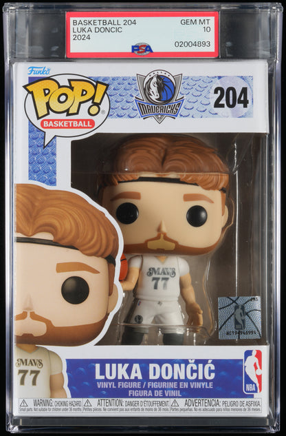 Funko POP! Basketball 204 Luka Doncic PSA GEM MINT 10