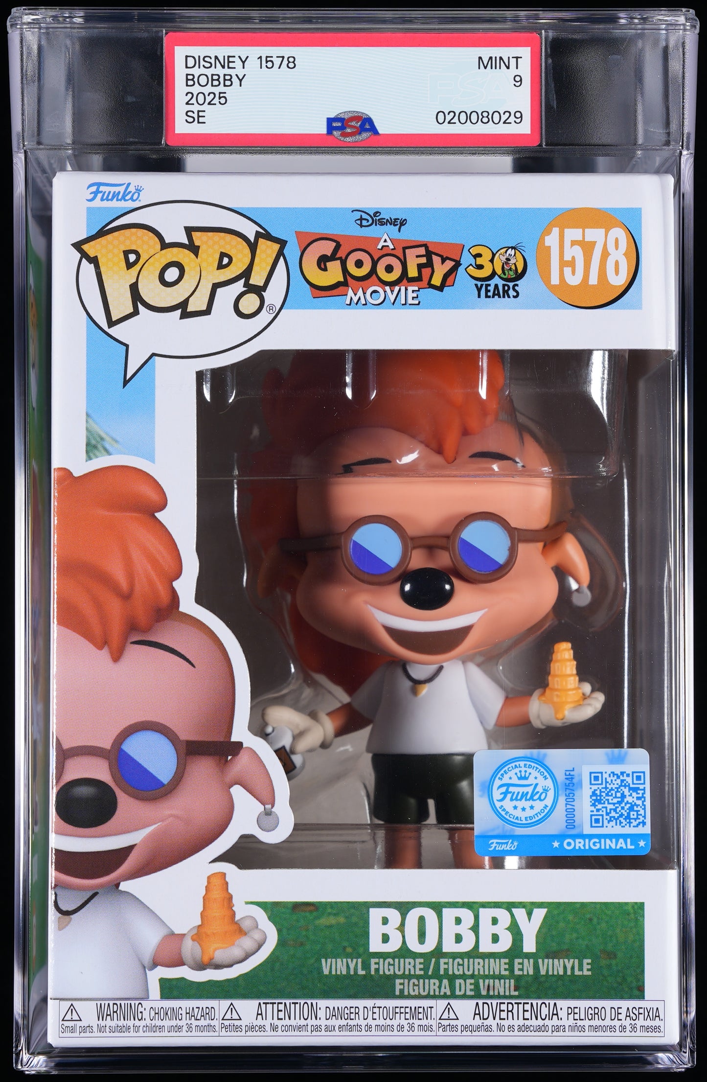 Funko POP! Disney 1578 Bobby PSA MINT 9