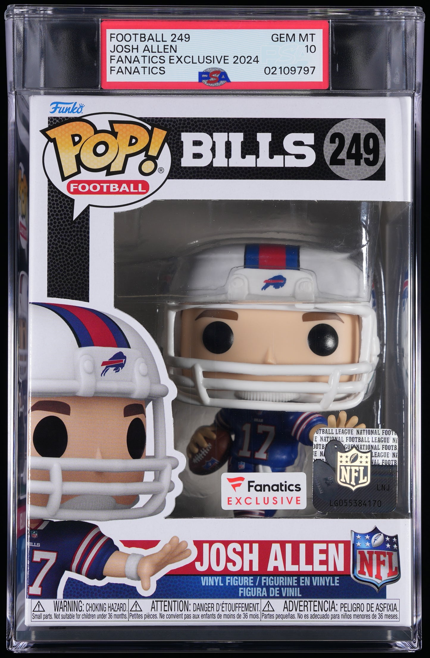 Funko POP! Football 249 Josh Allen PSA GEM MINT 10