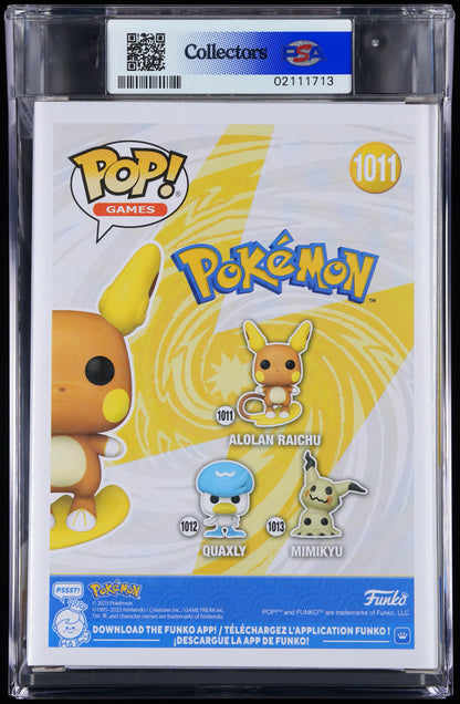 Funko POP! Pokemon 1011 Alolan Raichu PSA GEM MINT 10