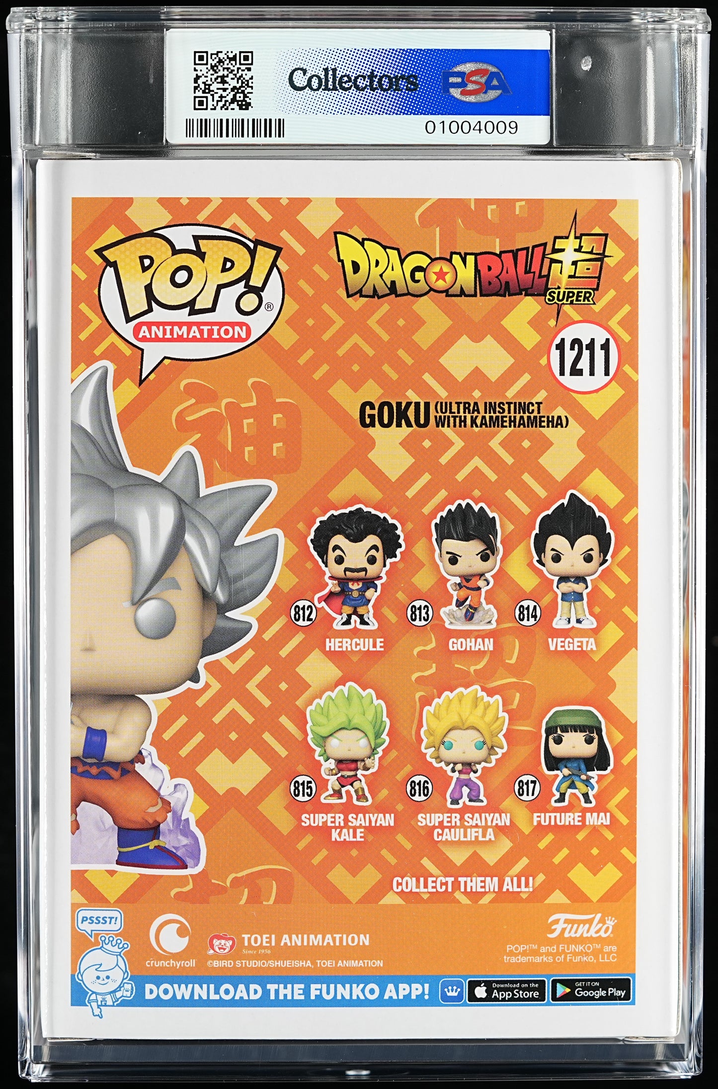 Funko POP! Animation 1211 Goku (UI w/Kam.) PSA MINT 9