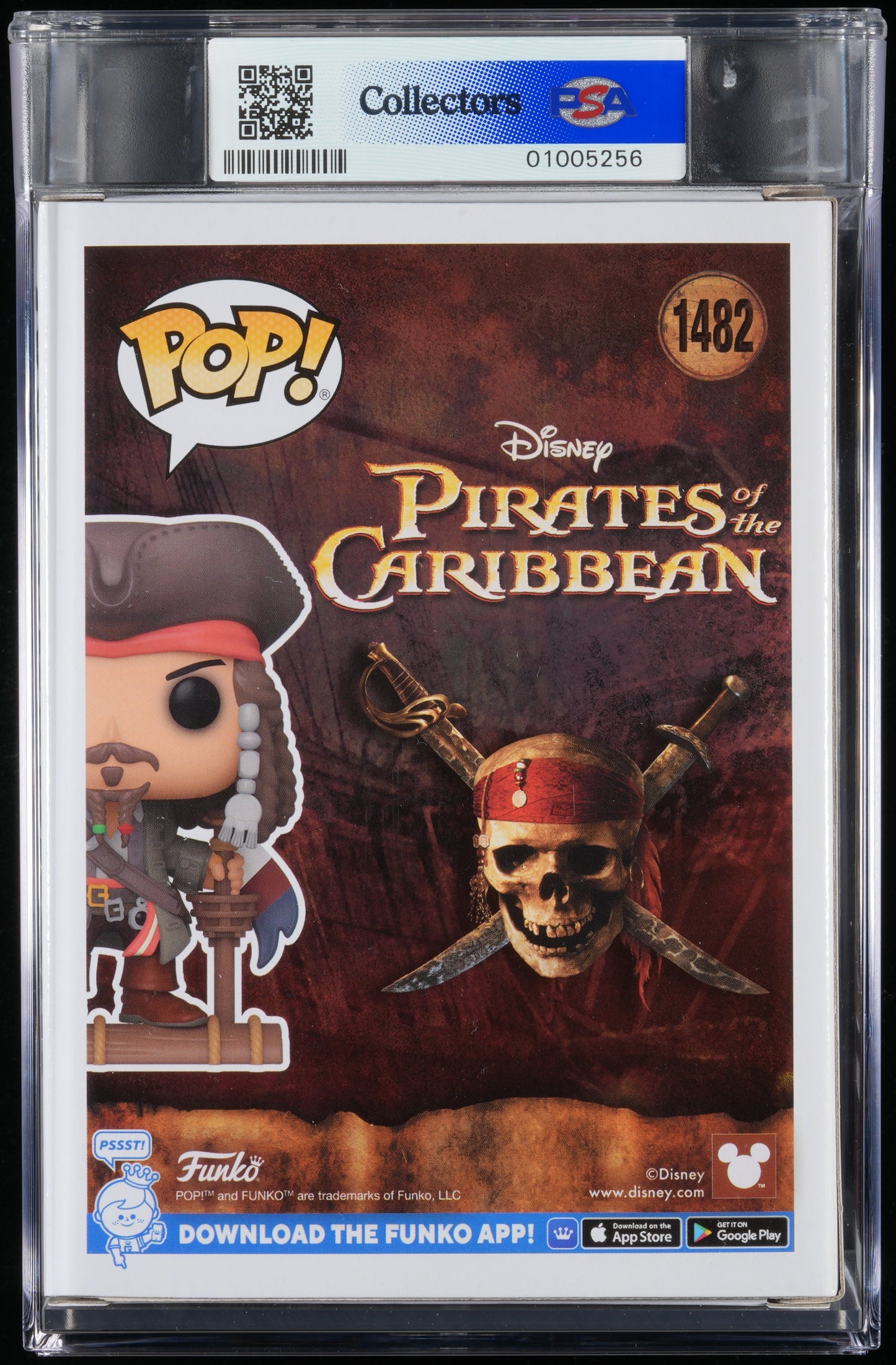 Funko POP! Disney 1482 Jack Sparrow PSA GEM MINT 10