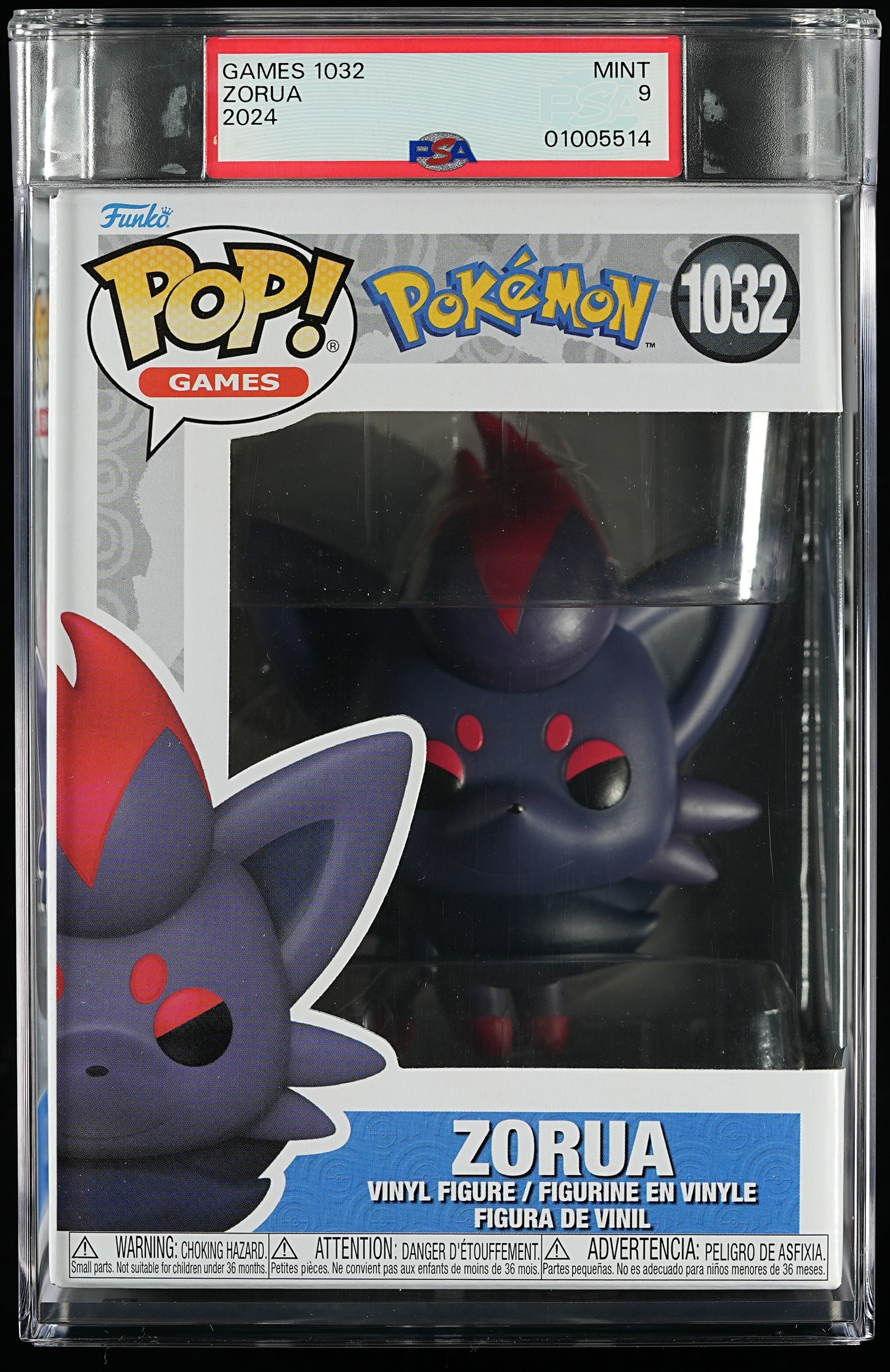Funko POP! Pokemon 1032 Zorua PSA MINT 9