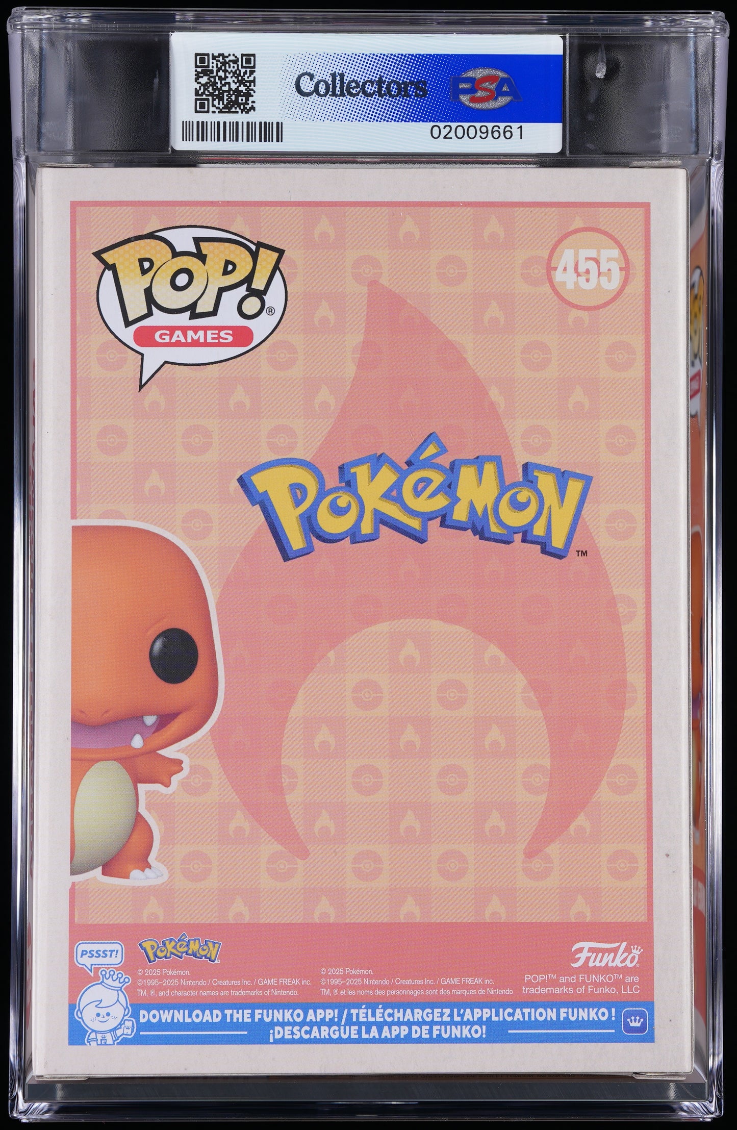 Funko POP! Pokemon 455 Charmander PSA GEM MINT 10
