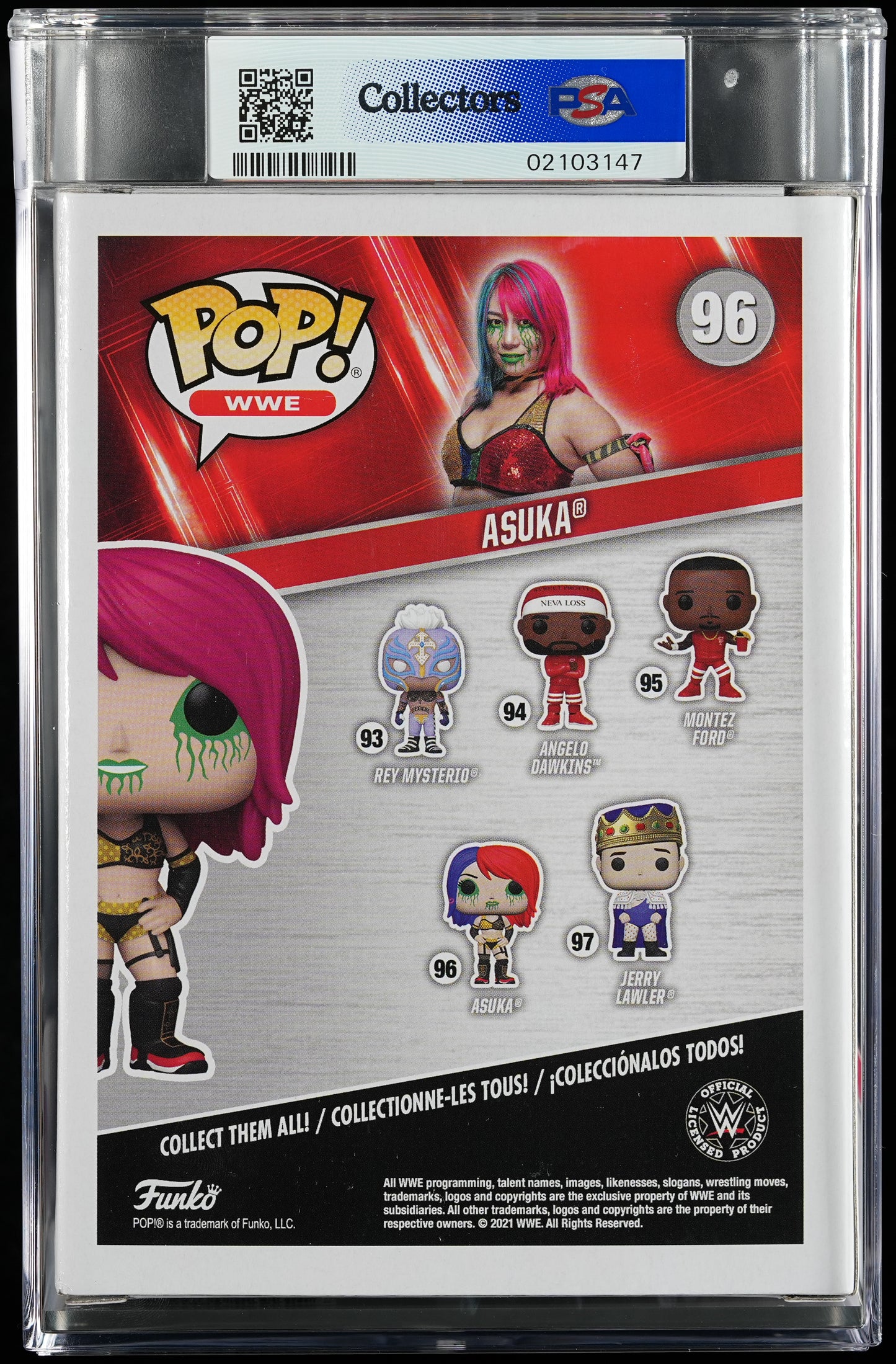 Funko POP! WWE 96 Asuka PSA GEM MINT 10