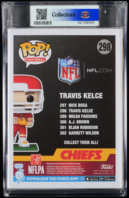 Funko POP! Football 298 Travis Kelce PSA NEAR MINT + 8.5