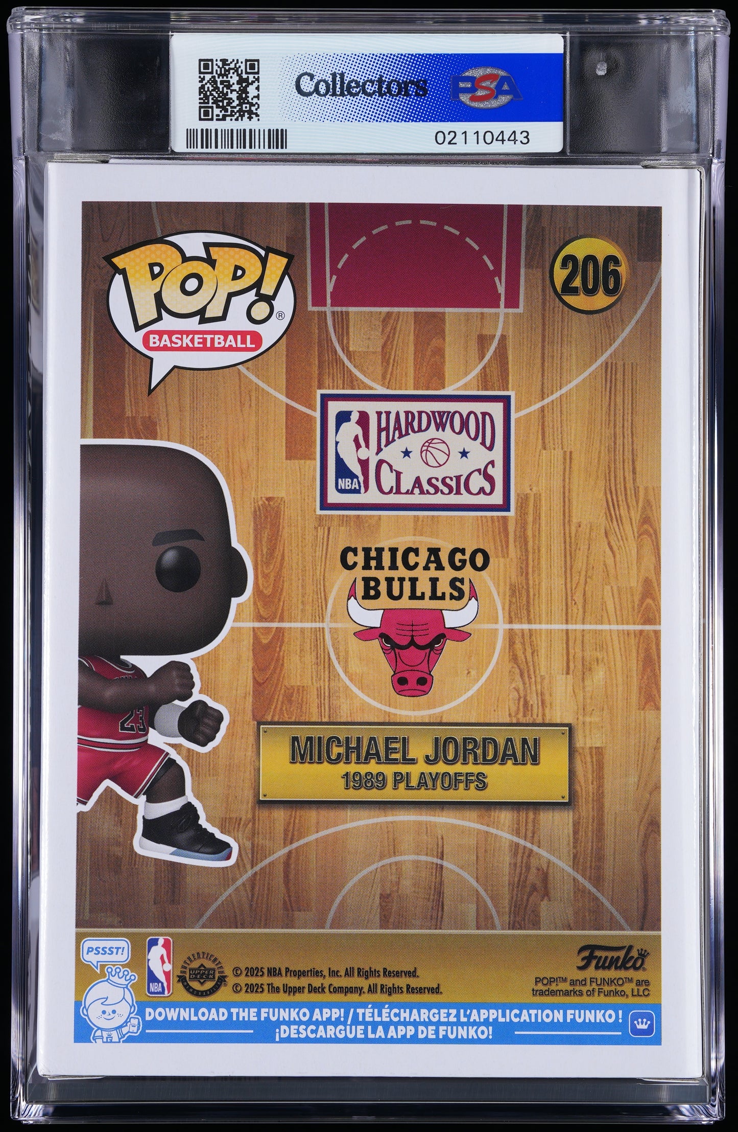 Funko POP! Basketball 206 Michael Jordan PSA NEAR MINT + 8.5