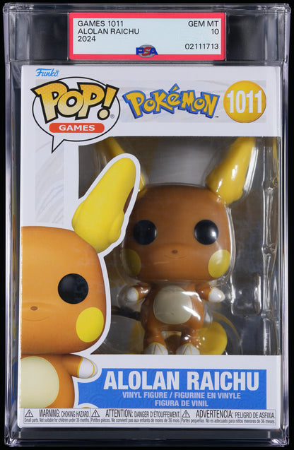Funko POP! Pokemon 1011 Alolan Raichu PSA GEM MINT 10