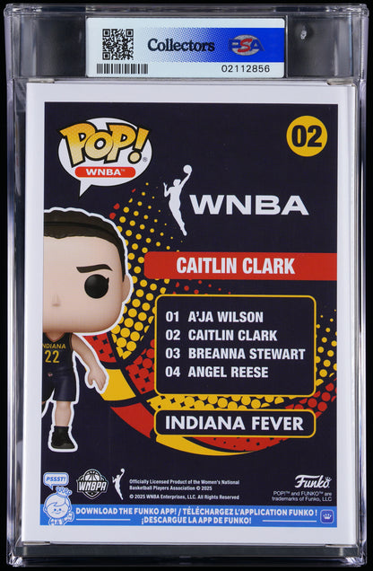 Funko POP! WNBA 02 Caitlin Clark PSA MINT 9