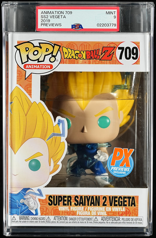 Funko POP! Animation 709 Super Saiyan 2 Vegeta PSA MINT 9