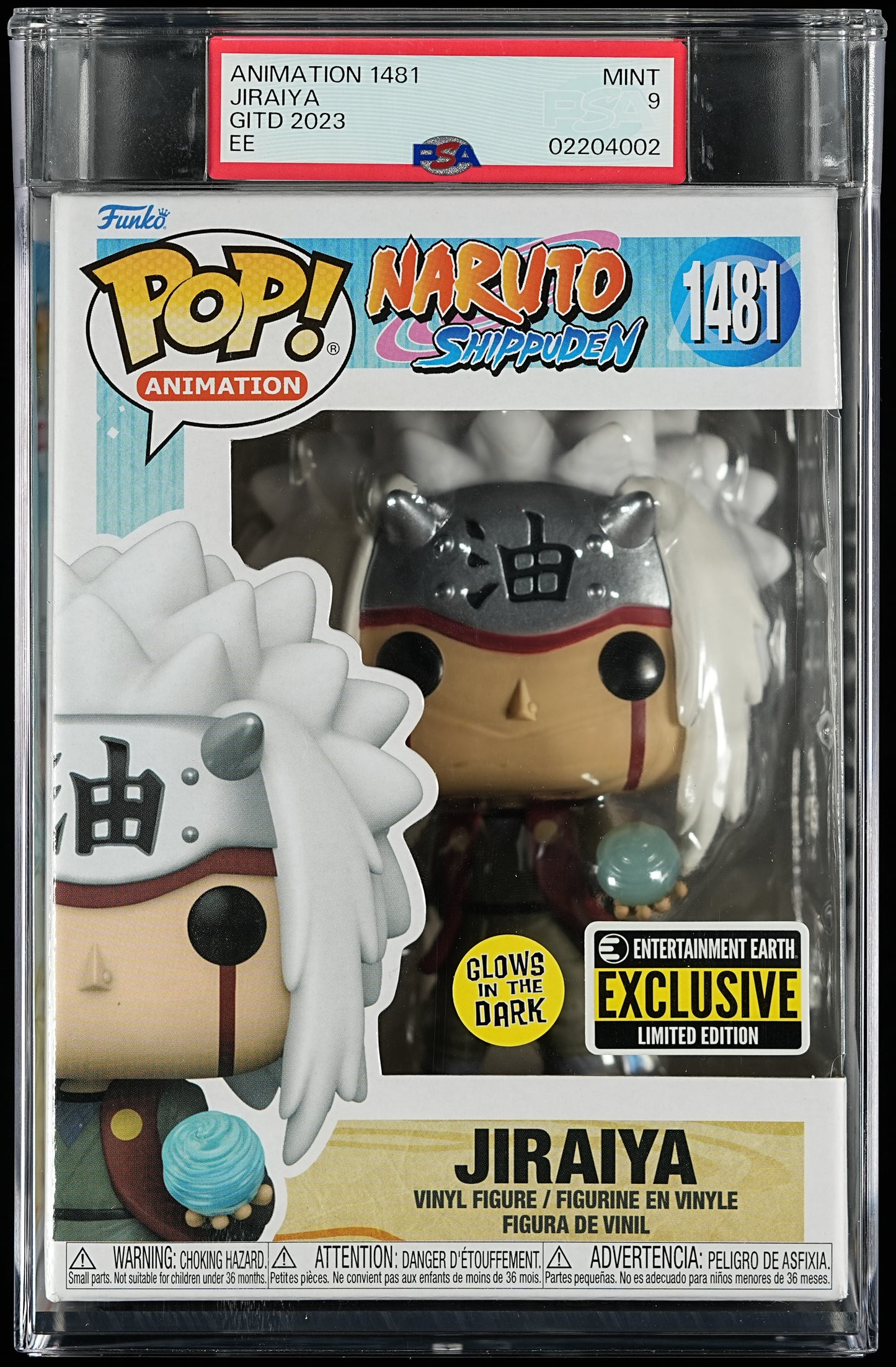 Funko POP! Animation 1481 Jiraiya PSA MINT 9