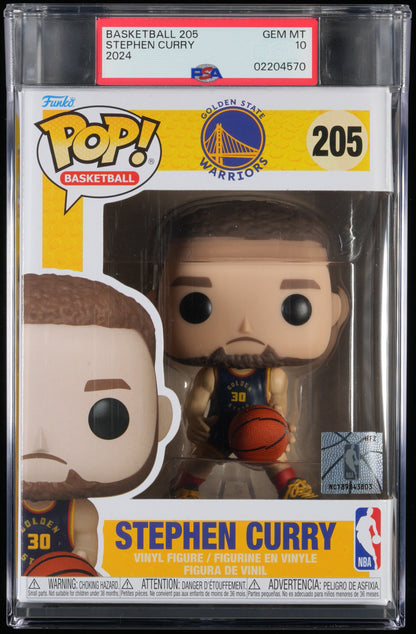 Funko POP! Basketball 205 Stephen Curry PSA GEM MINT 10