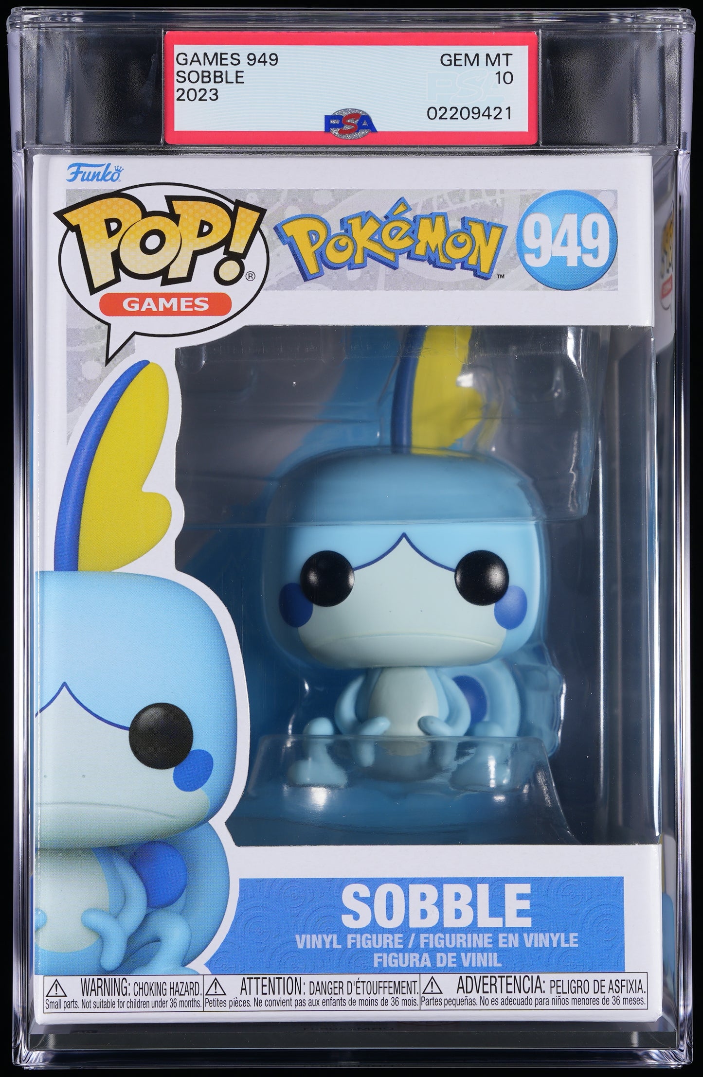 Funko POP! Pokemon 949 Sobble PSA GEM MINT 10
