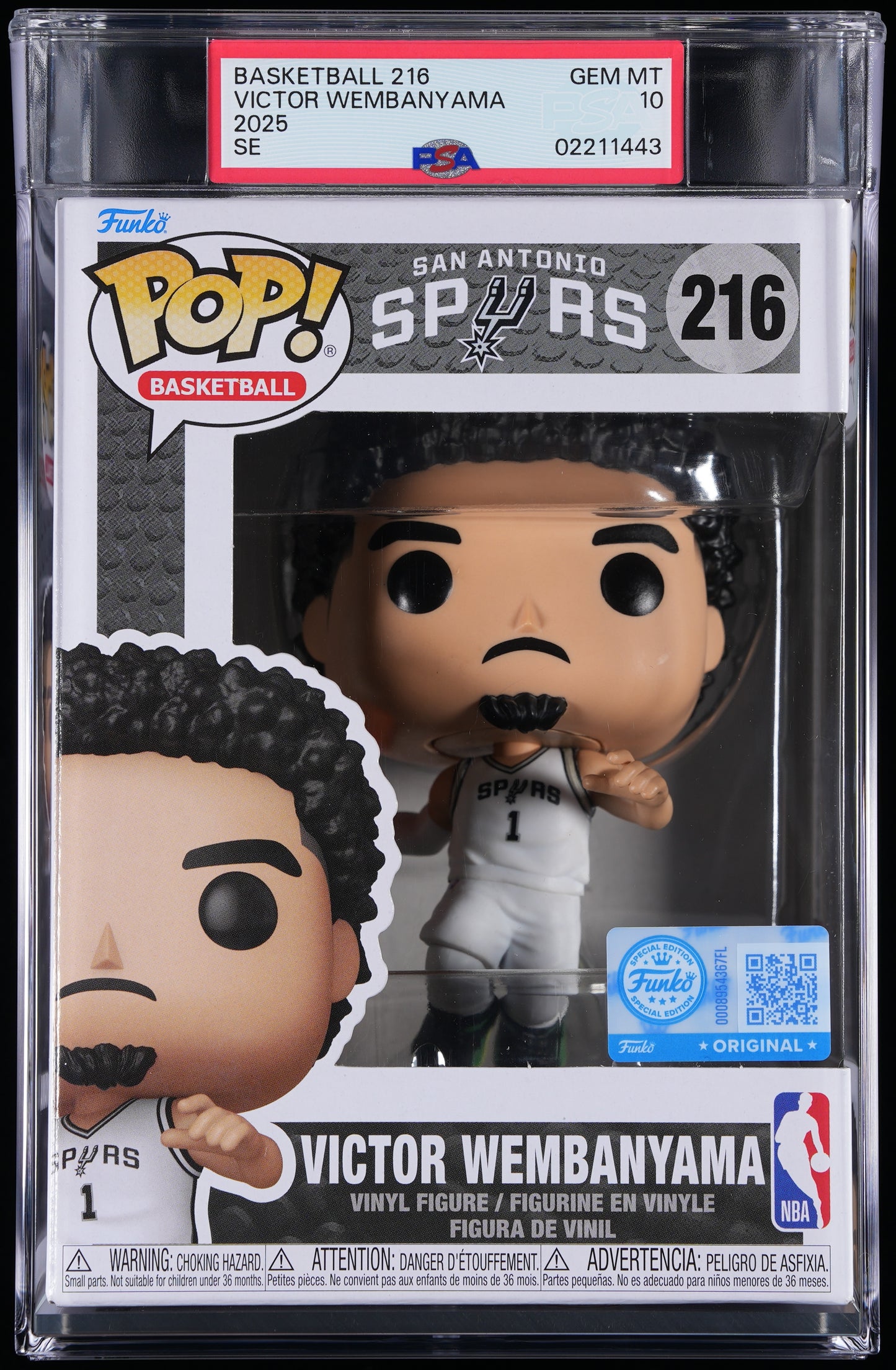 Funko POP! Basketball 216 Victor Wembanyama PSA GEM MINT 10
