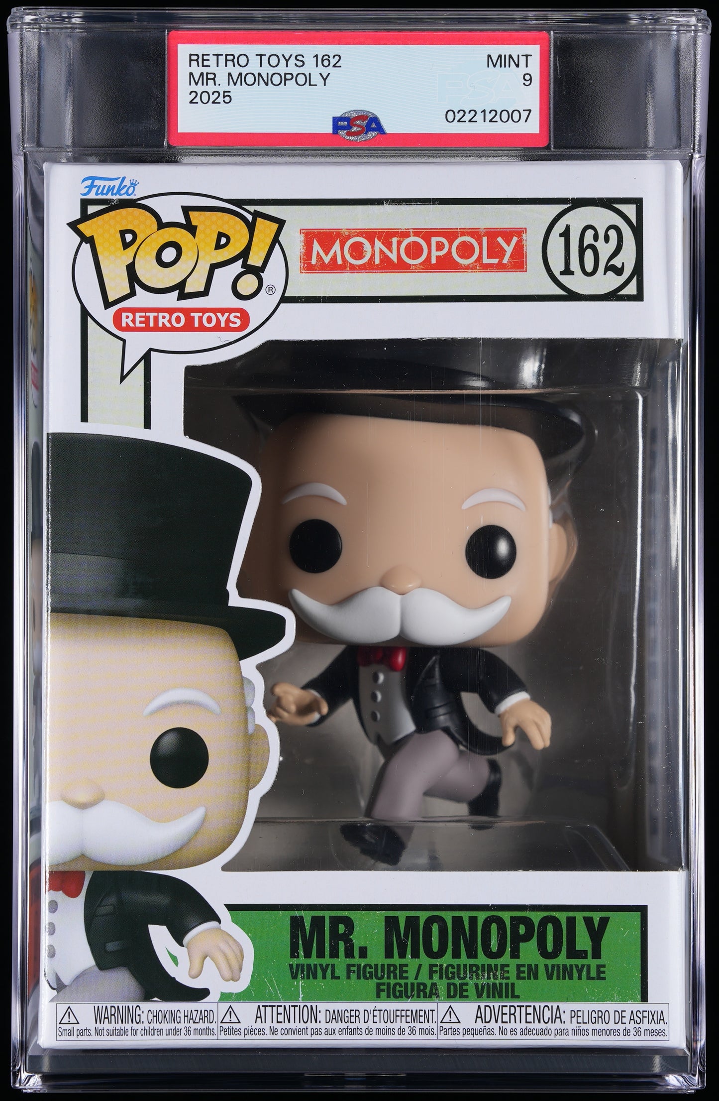 Funko POP! Retro Toys 162 Mr. Monopoly PSA MINT 9