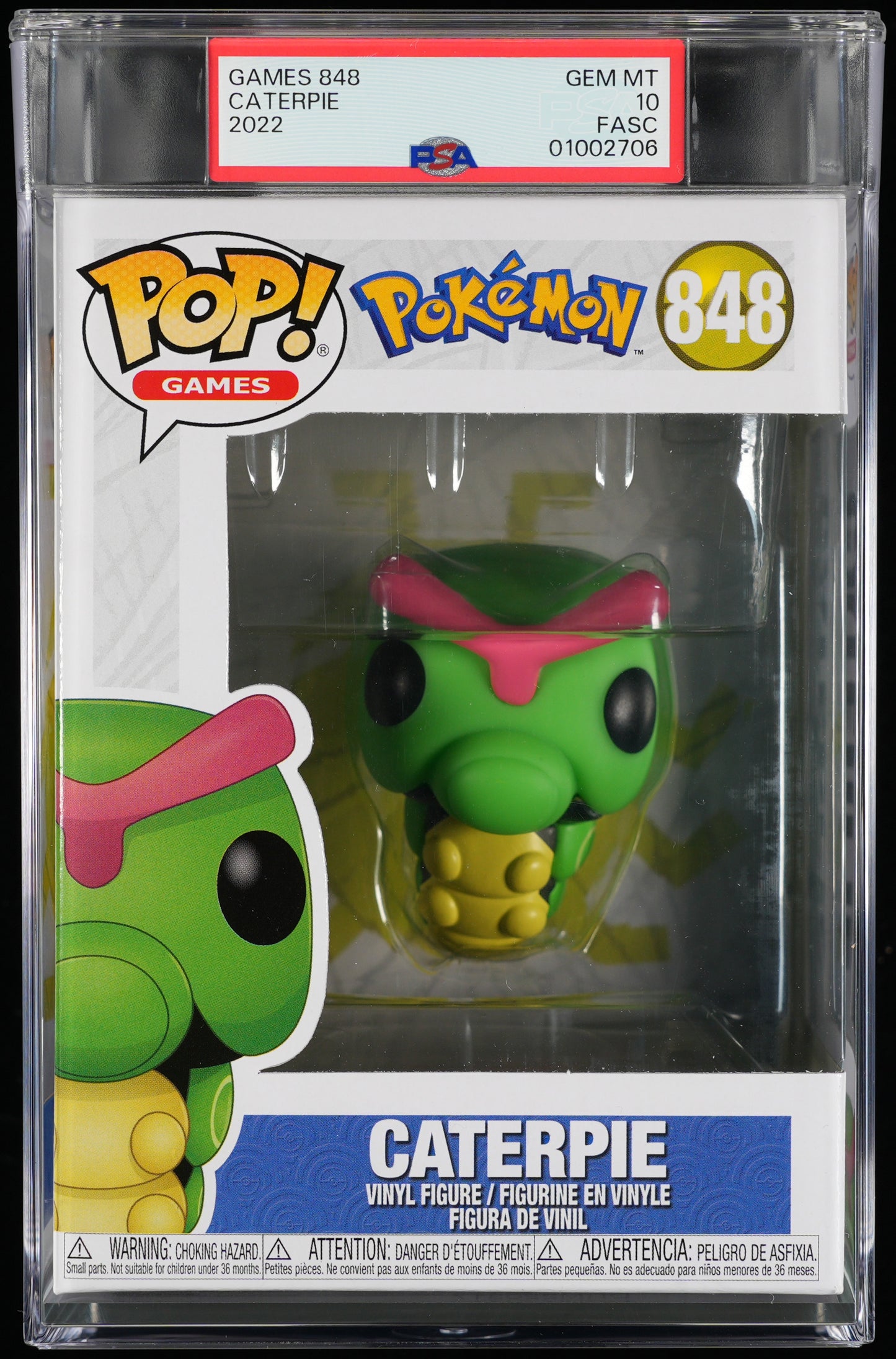 Funko POP! Pokemon 848 Caterpie PSA GEM MINT 10