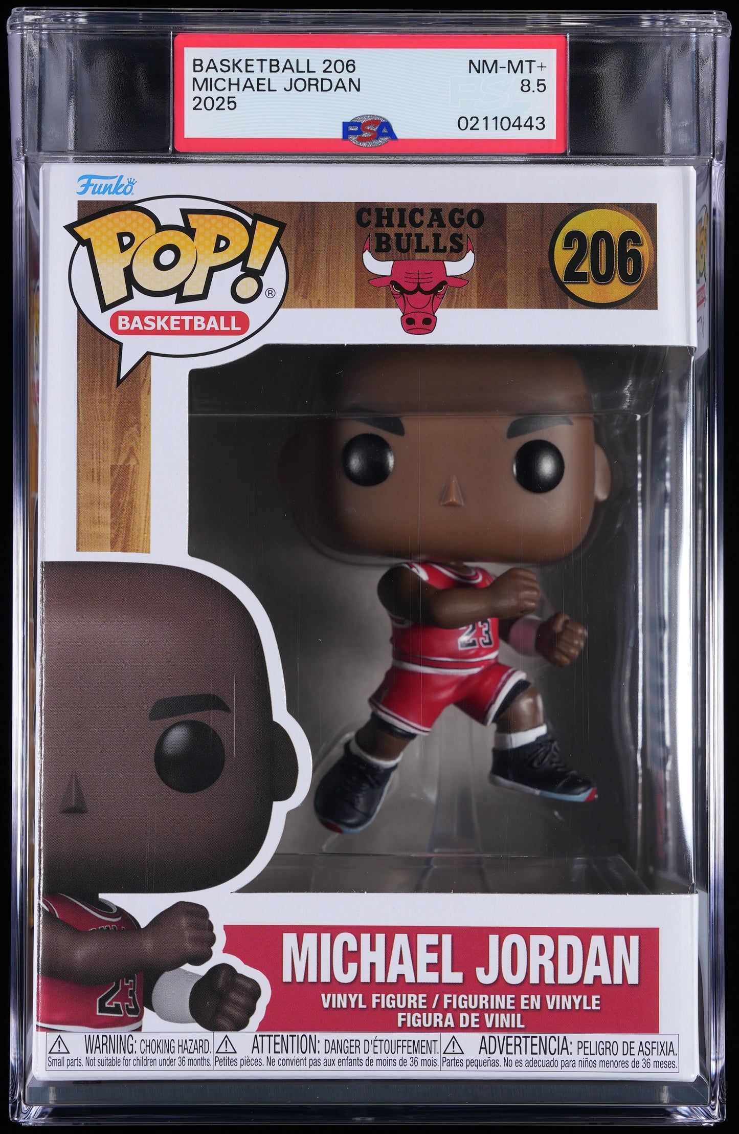 Funko POP! Basketball 206 Michael Jordan PSA NEAR MINT + 8.5