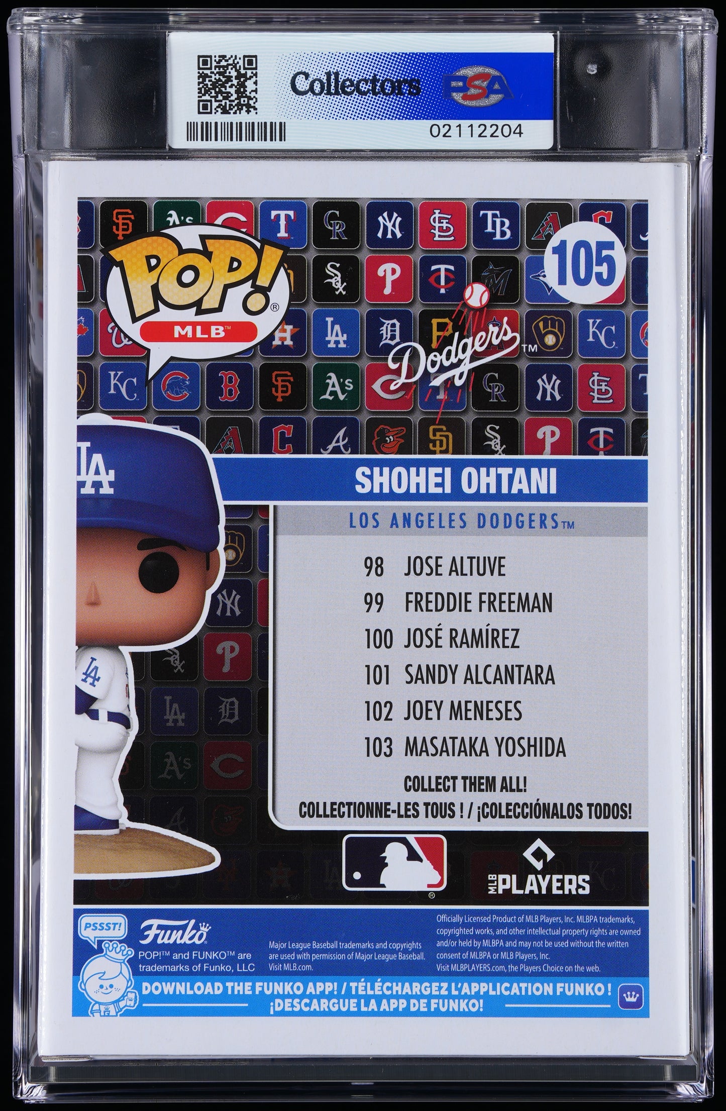 Funko POP! MLB 105 Shohei Ohtani PSA MINT 9