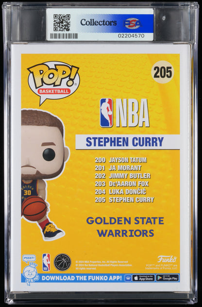 Funko POP! Basketball 205 Stephen Curry PSA GEM MINT 10