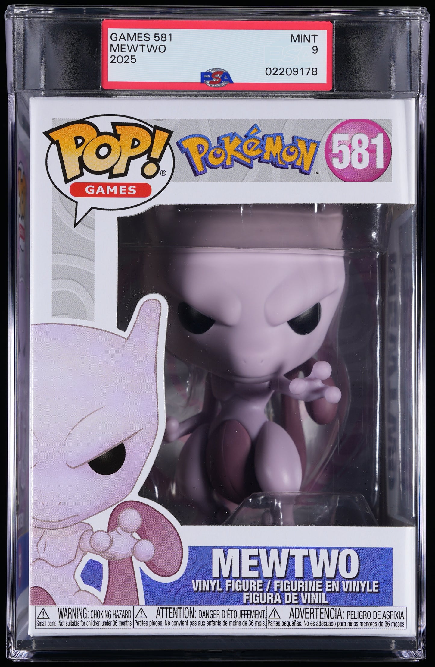 Funko POP! Pokemon 581 Mewtwo PSA MINT 9