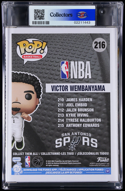 Funko POP! Basketball 216 Victor Wembanyama PSA GEM MINT 10