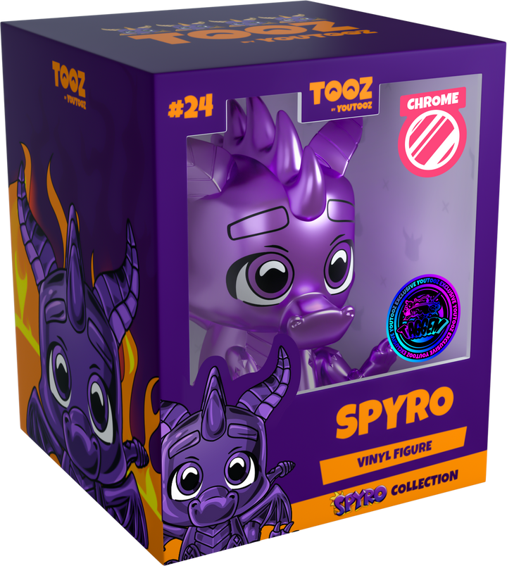 Tooz by Youtooz - Spyro Collection - Spyro Purple Chrome Taggem Exclusive