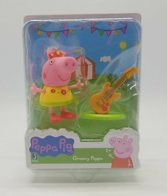 Peppa Pig 2 Piece Groovy Peppa with Guitar Figure Set