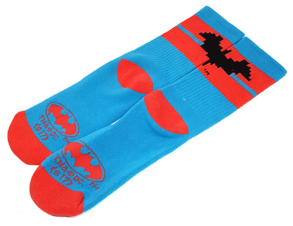 Funko 8-Bit Batman Socks (Blue and Red)