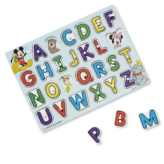 Melissa and Doug Disney Classics Wooden Alphabet Letters 26 Pcs