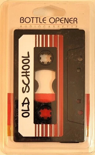 Old School 80's Retro Metal Magnet Cassette Tape Bottle Opener