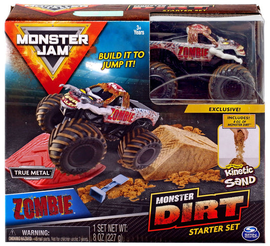 Monster Jam Zombie Monster Dirt Starter Set - Official 1:64 Scale Die-Cast Monster Jam Truck