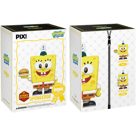 Thrilljoy PIX! SpongeBob SquarePants - Spongebob SquarePants Pix! Vinyl Figure (chance of Spongebob SquarePants CHASE) (2026 Spring Event Exclusive)