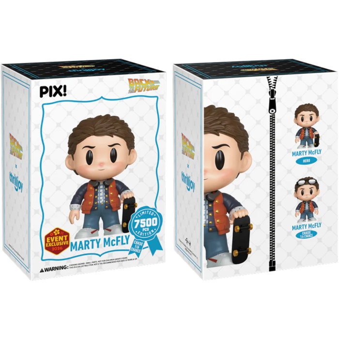 Thrilljoy x Back to the Future - Marty McFly Pix! Vinyl Figure (chance of Marty McFly CHASE) (2026 Spring Event Exclusive)