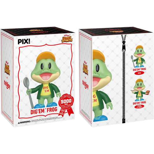 Thrilljoy x Kellogg's Honey Smacks - Dig'Em Frog Pix! Vinyl Figure (chance of Dig'Em Frog CHASE)