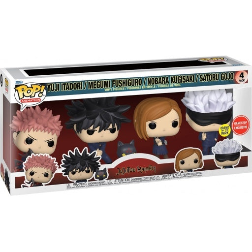 Funko POP! Animation Jujutsu Kaisen 4-Pack [Glows in the Dark] Exclusive