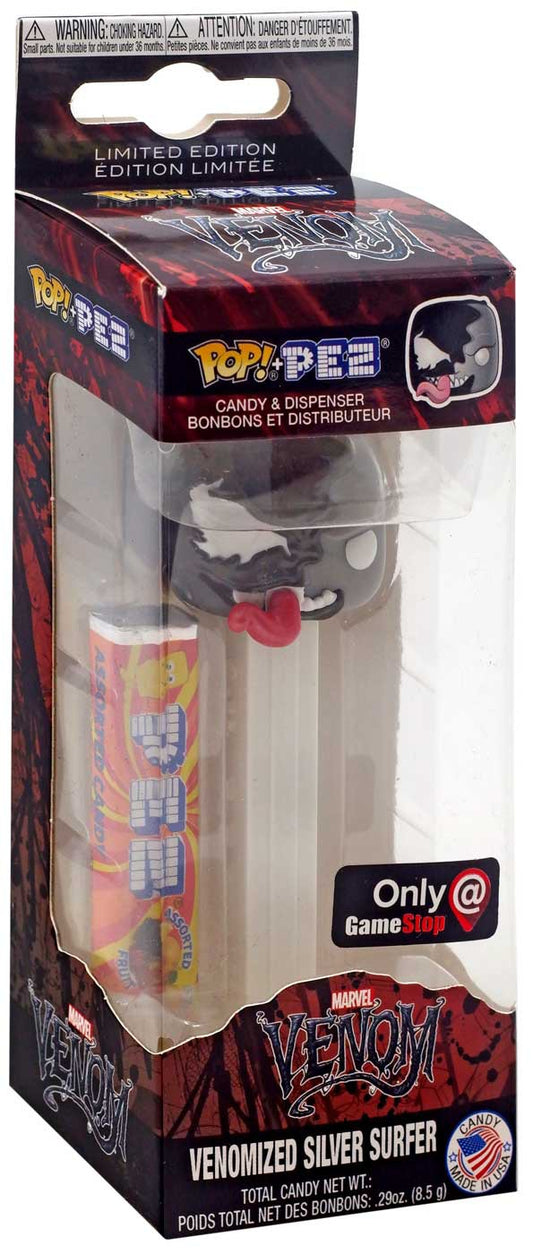 Funko POP! PEZ Marvel Venom - Venomized Silver Surfer [Metallic] Exclusive