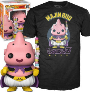 Funko POP! and Tee Dragon Ball Z Majin Buu with Size XL T-Shirt Collectors Box Exclusive