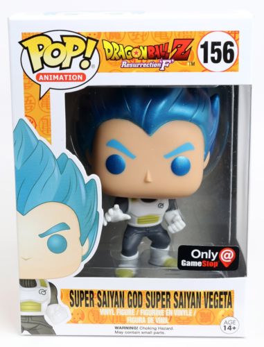 Funko POP! Animation Dragonball Z Super Saiyan God Metallic Blue Vegeta Exclusive