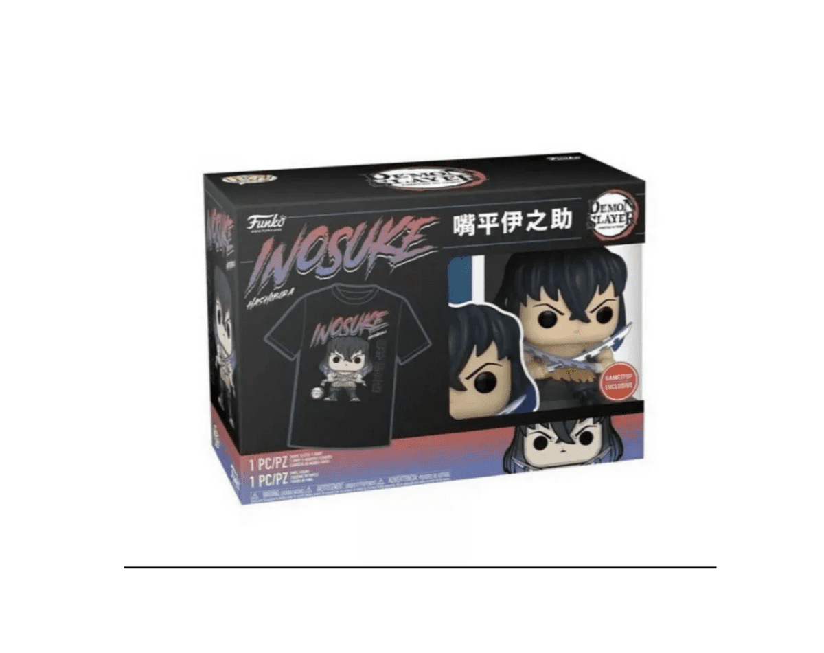 Funko POP! and Tee Demon Slayer Inosuke Hashibira with Size Large T-Shirt Collectors Box Exclusive