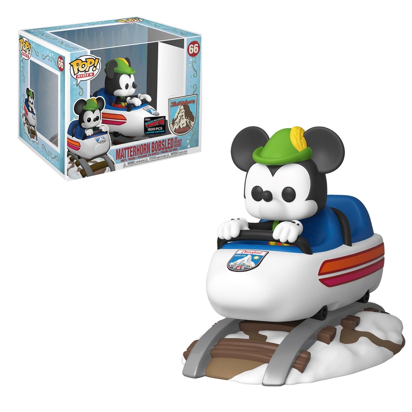 Funko POP! Rides Disney Matterhorn Bobsled and Mickey Mouse #66 LE 1500 Exclusive