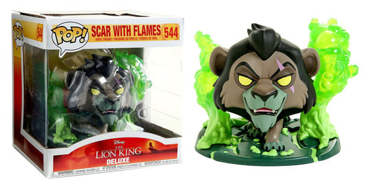 Funko POP! The Lion King Deluxe Scar with Flames #544 Exclusive