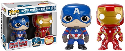 Funko POP! Marvel Civil War Captain America vs. Iron Man 2-Pack Collectors Corps Exclusive