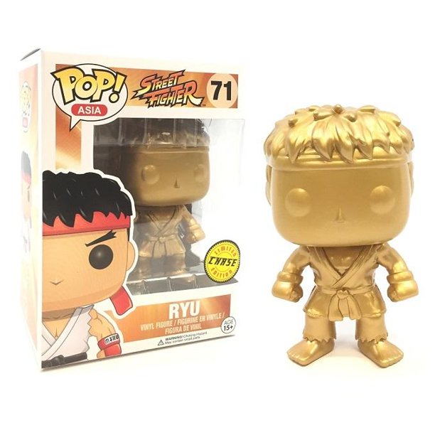 Funko POP! Asia Street Fighter CHASE Ryu #71 [Gold] Exclusive