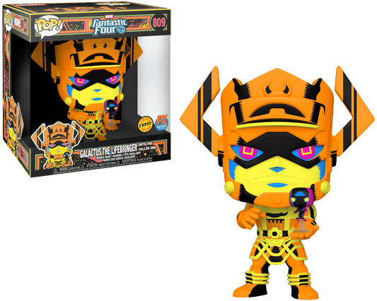 Funko POP! Marvel Fantastic Four CHASE 10 Inch Galactus The LifeBringer with The Fallen One #809 [Blacklight] PX Exclusive