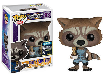 Funko POP! Marvel Guardians of the Galaxy Rocket & Potted Groot #93 Exclusive