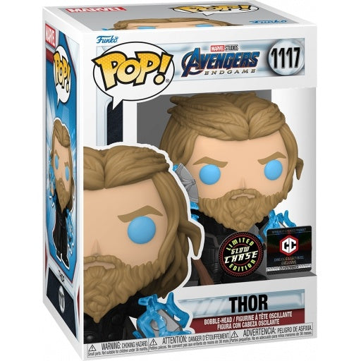 Funko POP! Marvel Studios Avengers Endgame CHASE Thor #1117 [Glows in the Dark] Exclusive