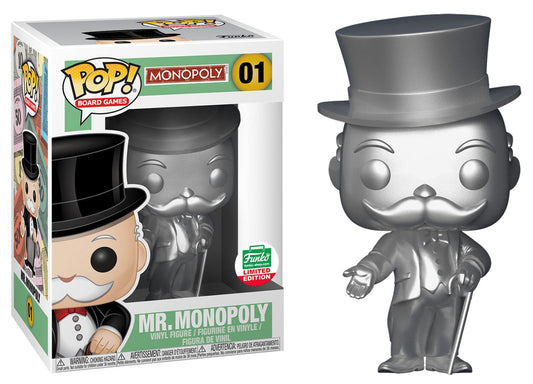 Funko POP! Board Games Silver Mr. Monopoly Exclusive