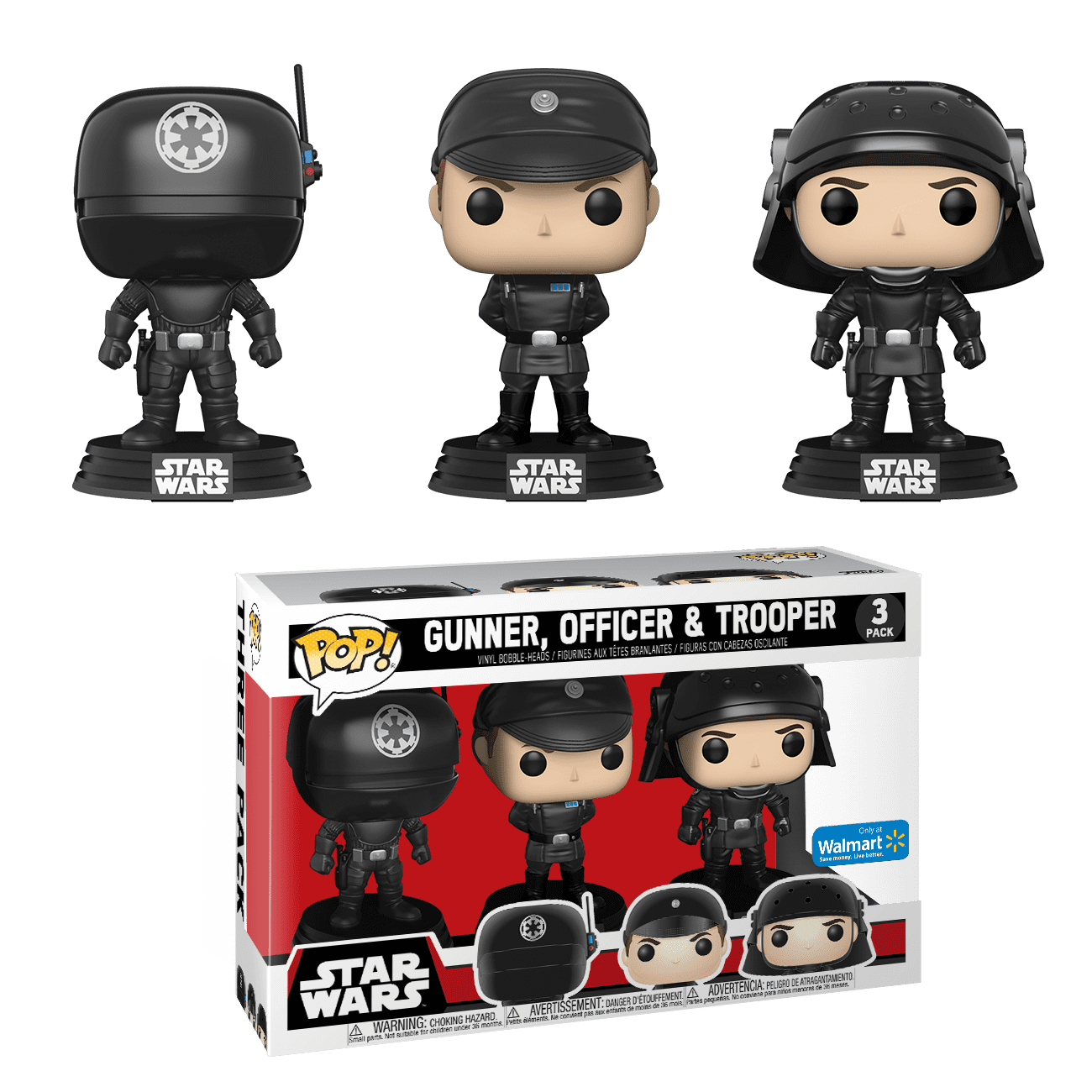 Funko POP! Star Wars Gunner, Officer & Trooper Exclusive 3 Pack