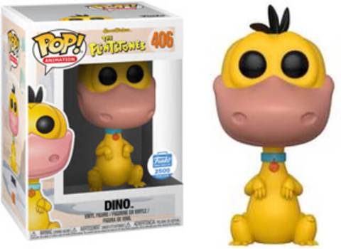 Funko POP! Animation Hanna Barbera The Flintstones Dino #406 [Yellow] LE 2500 Funko Shop Exclusive